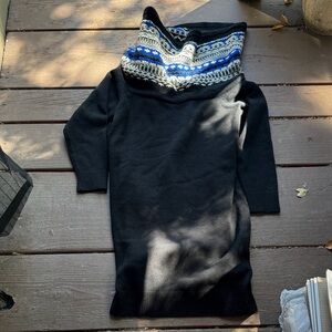 Polo by Ralph Lauren Black Dress with Blue Accents